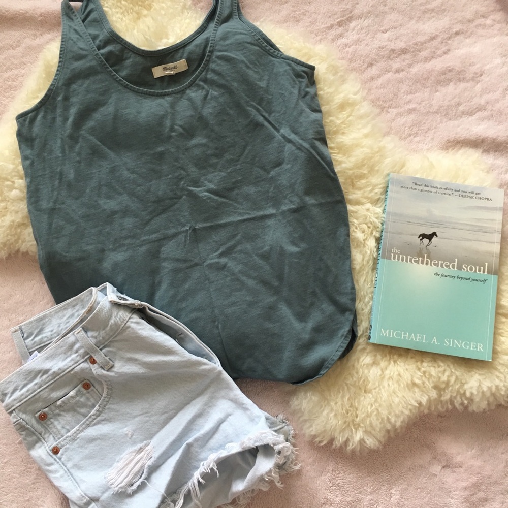 Madewell Singlet Side Slit Tank - Picture 3 of 6